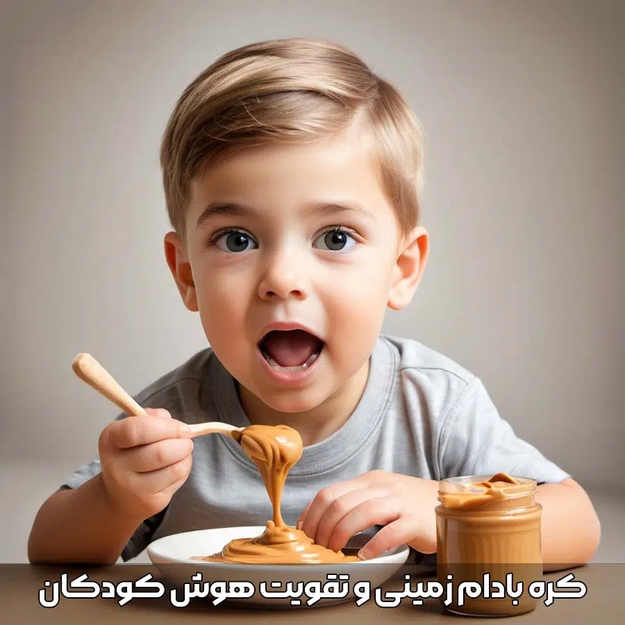 خواص کره بادام زمینی برای کودکان 2 کره بادام زمینی و تقویت هوش کودکان
