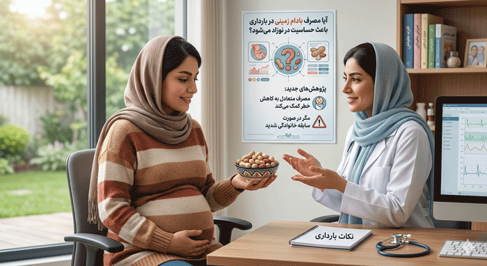 آیا مضرات بادام زمینی در بارداری بیشتر از فواید آن است؟